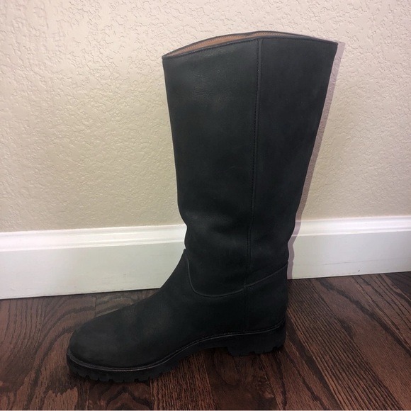 Cole Haan Black Leather Mid Calf Riding Boots Women’s Size 5 M F5755 Outdoor, - Picture 14 of 16